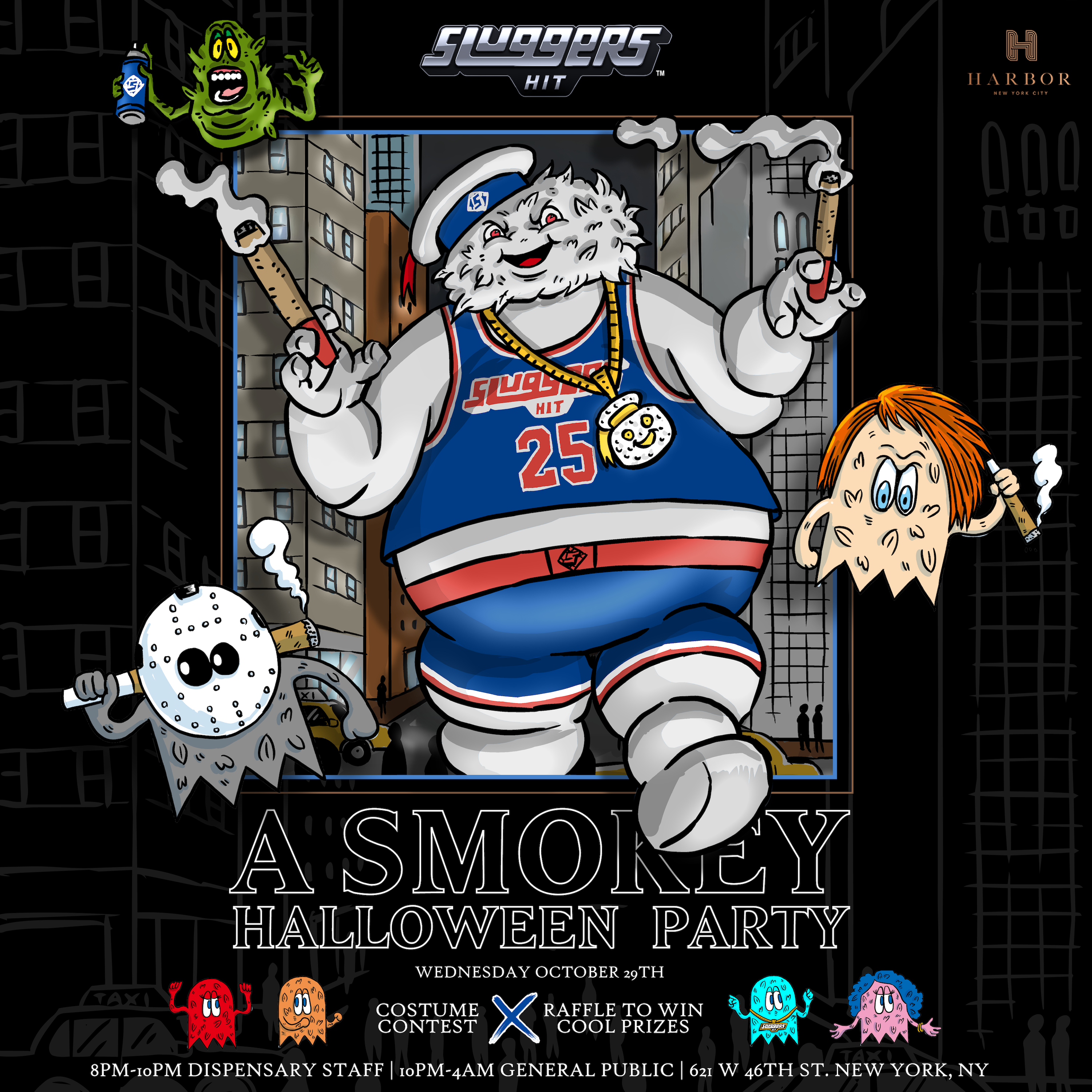 A Smokey Halloween Party with SLUGGGERS NEW YORK