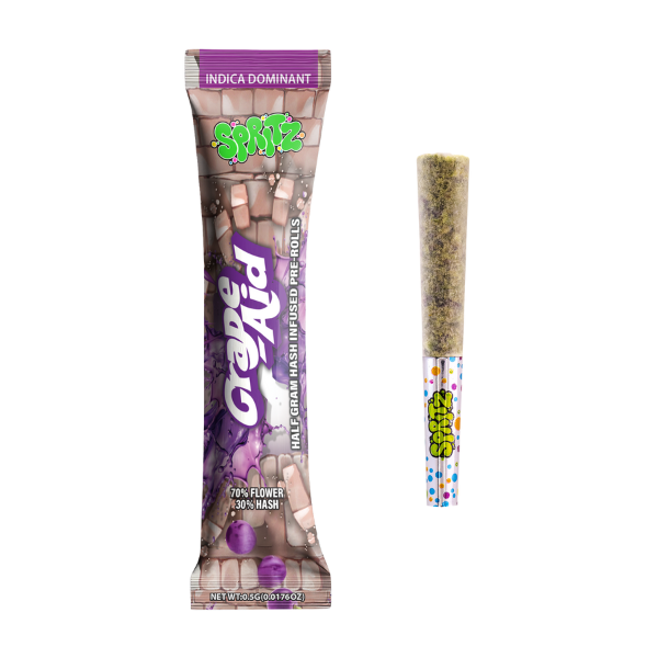 Spritz Grape-Aid Indica Infused 1pk Preroll
