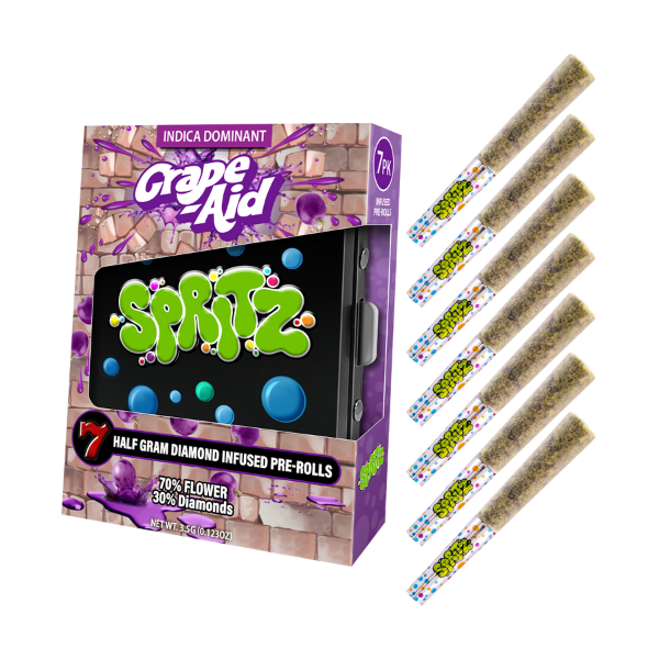 Spritz Grape-Aid Indica Infused 7pk Preroll