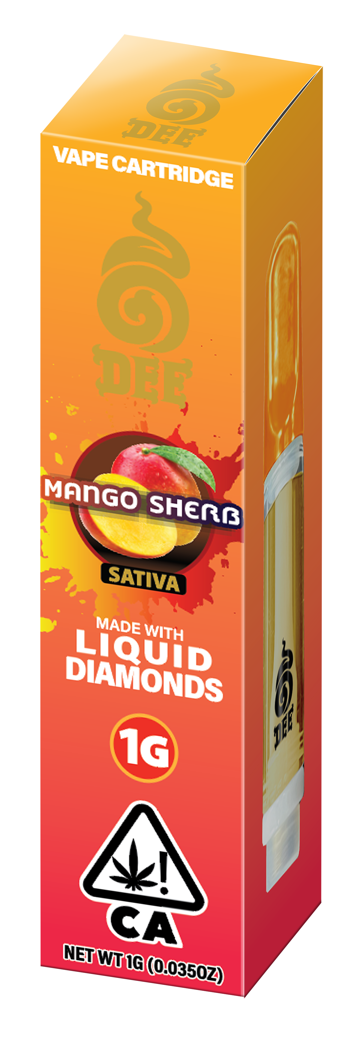 Dee Mango Sherb Vape Cartridge 1g