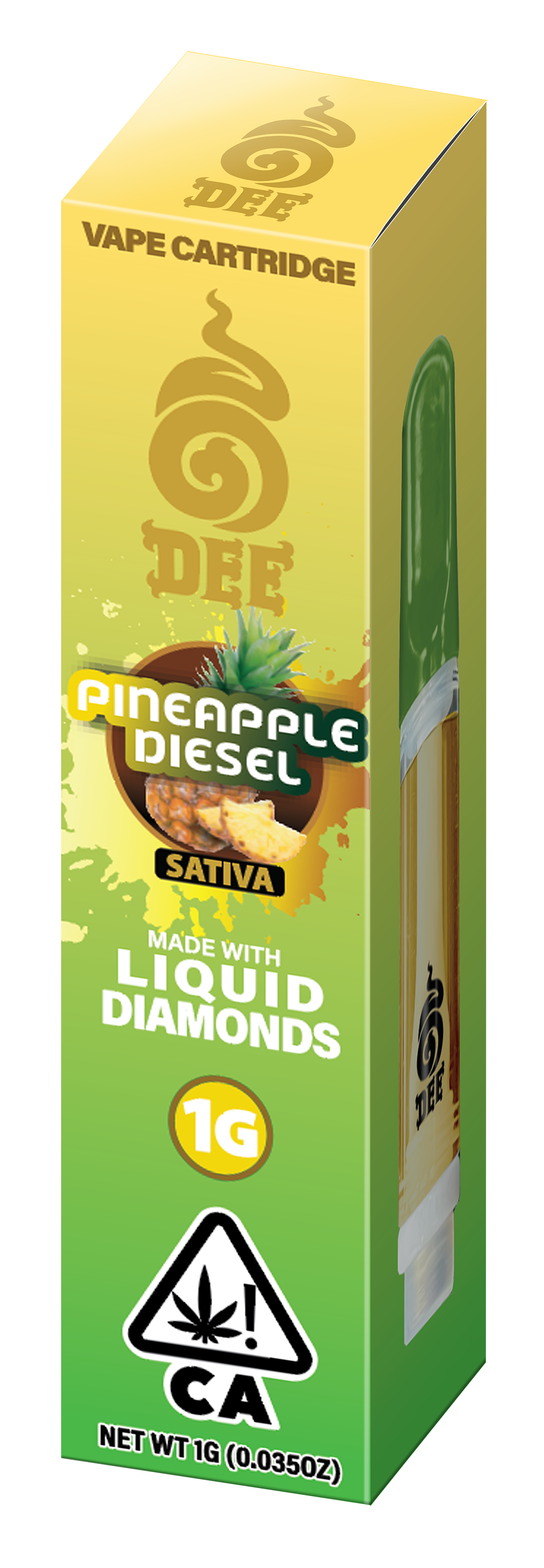 Dee Pineapple Diesel Vape Cartridge 1g