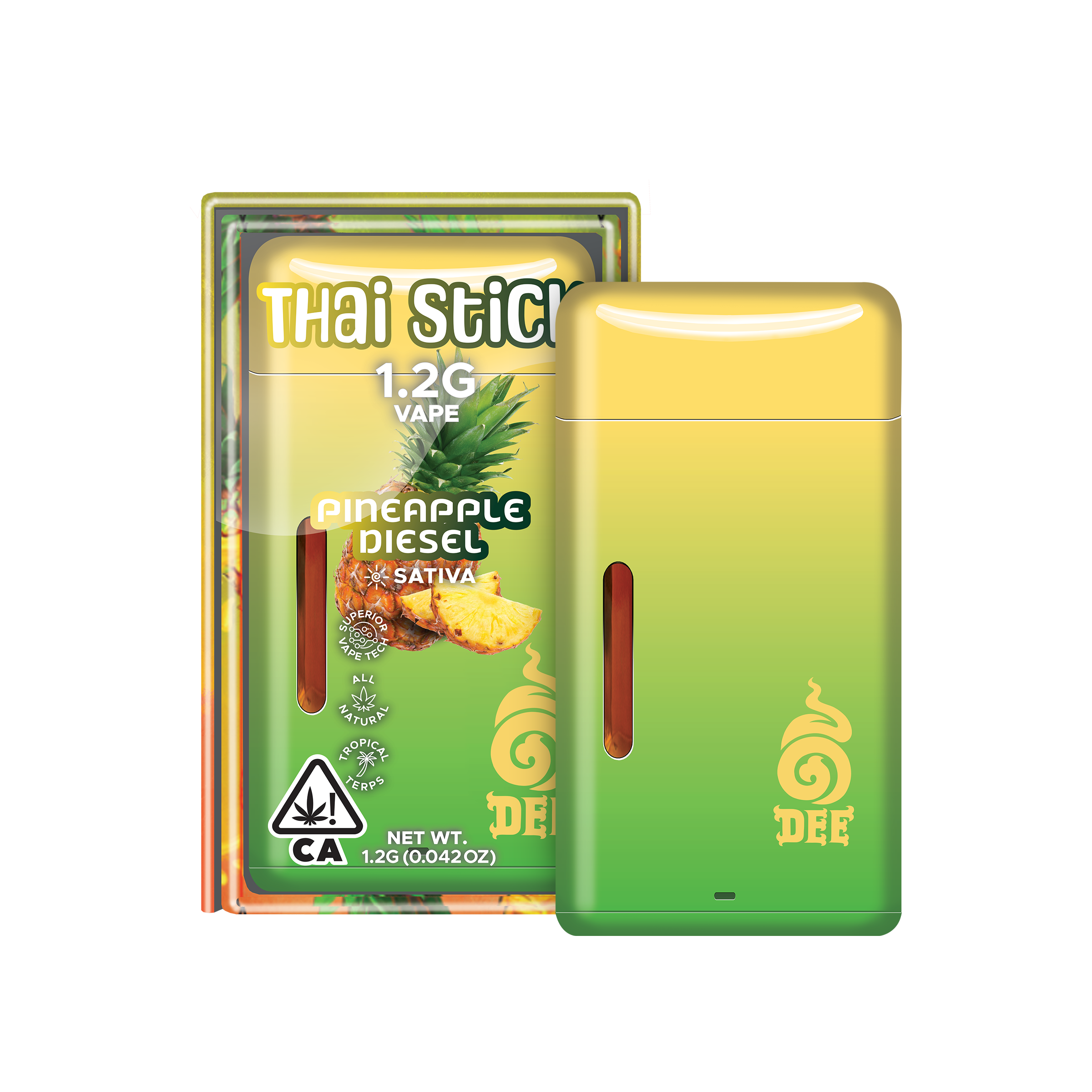 Dee Pineapple Diesel Sativa Vape 1.2g
