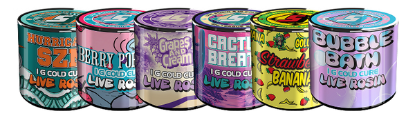 <p>1g Jarred Rosin<br/>6 STRAINS</p>