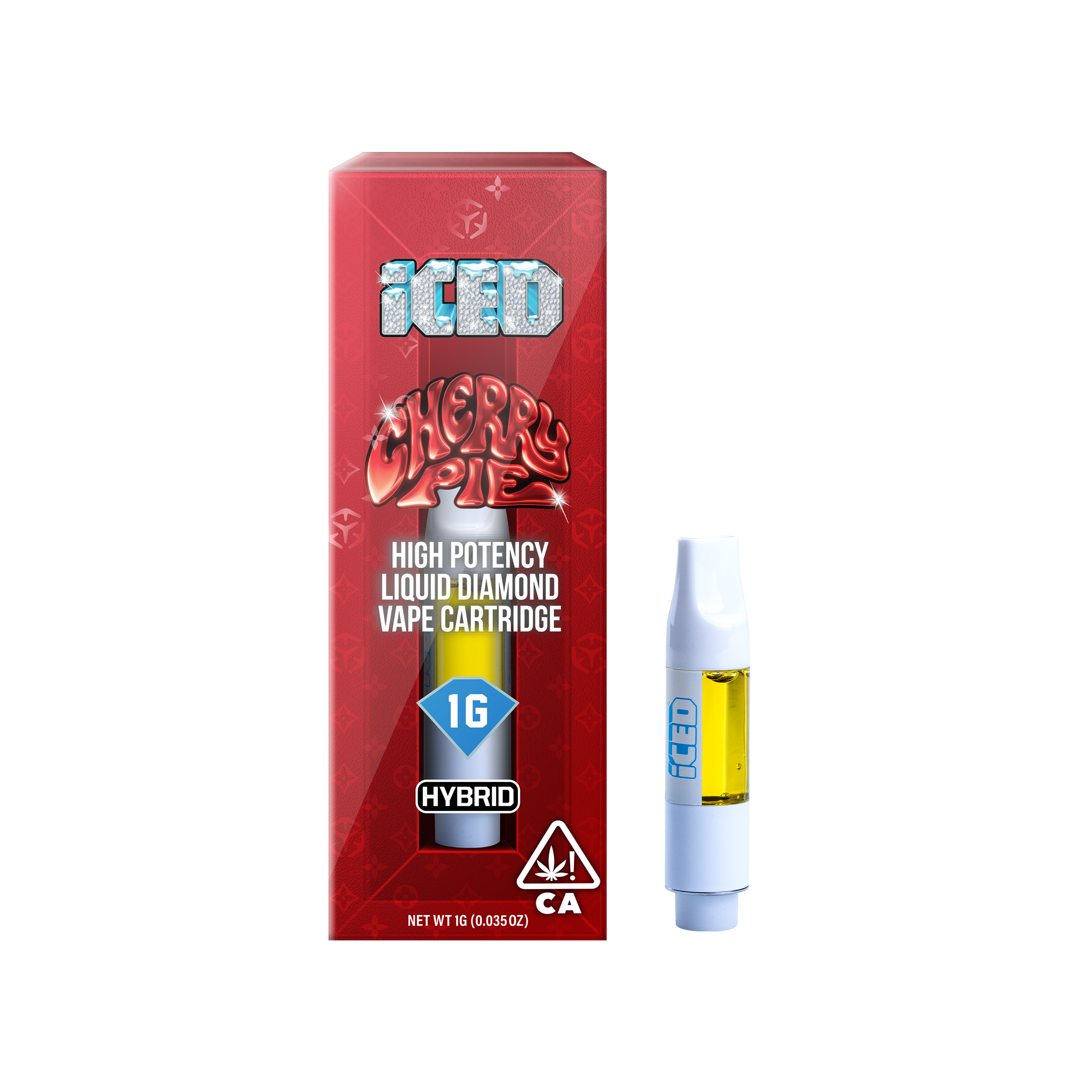 ICED Cherry Pie Vape Cartridge 1g