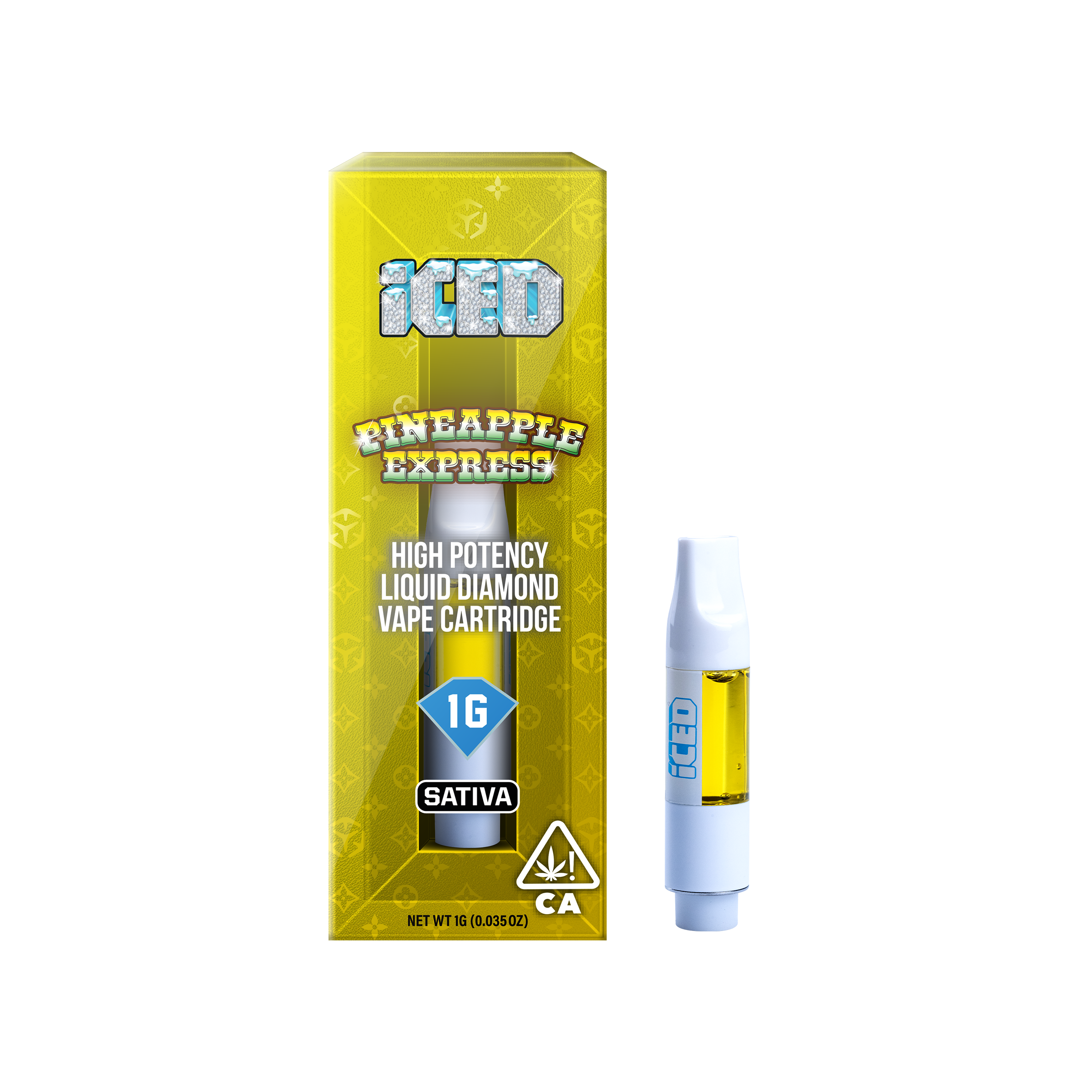 ICED Pineapple Express Vape Cartridge 1g
