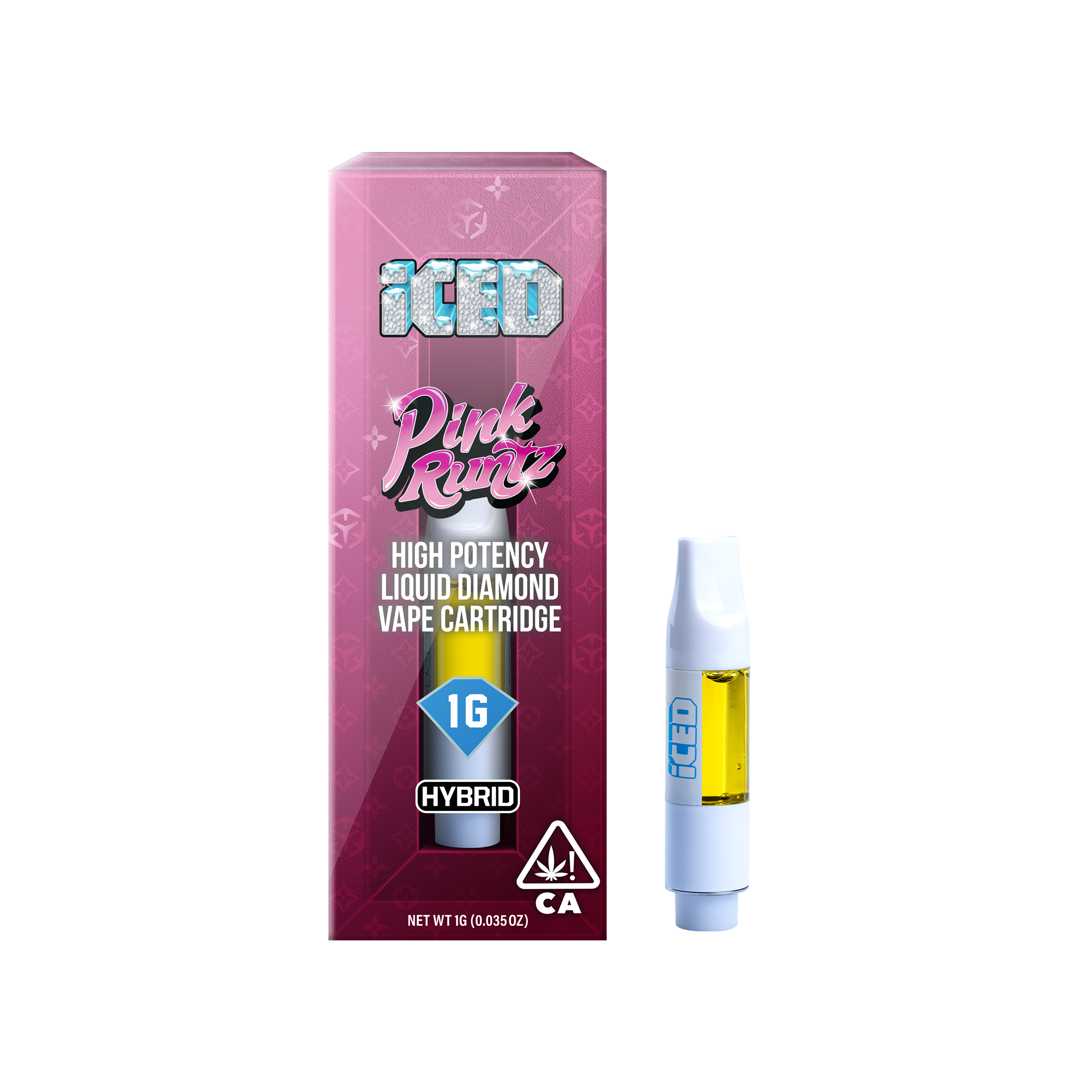 ICED Pink Runtz Vape Cartridge 1g