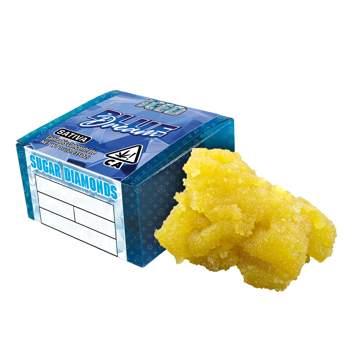 ICED Blue Dream Sugar Diamonds Packaged Concentrate 1g