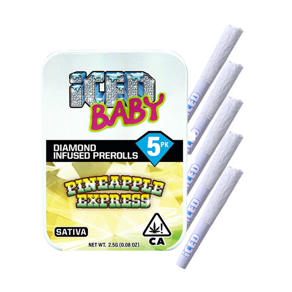 ICED Pineapple Express Infused Preroll 5pk