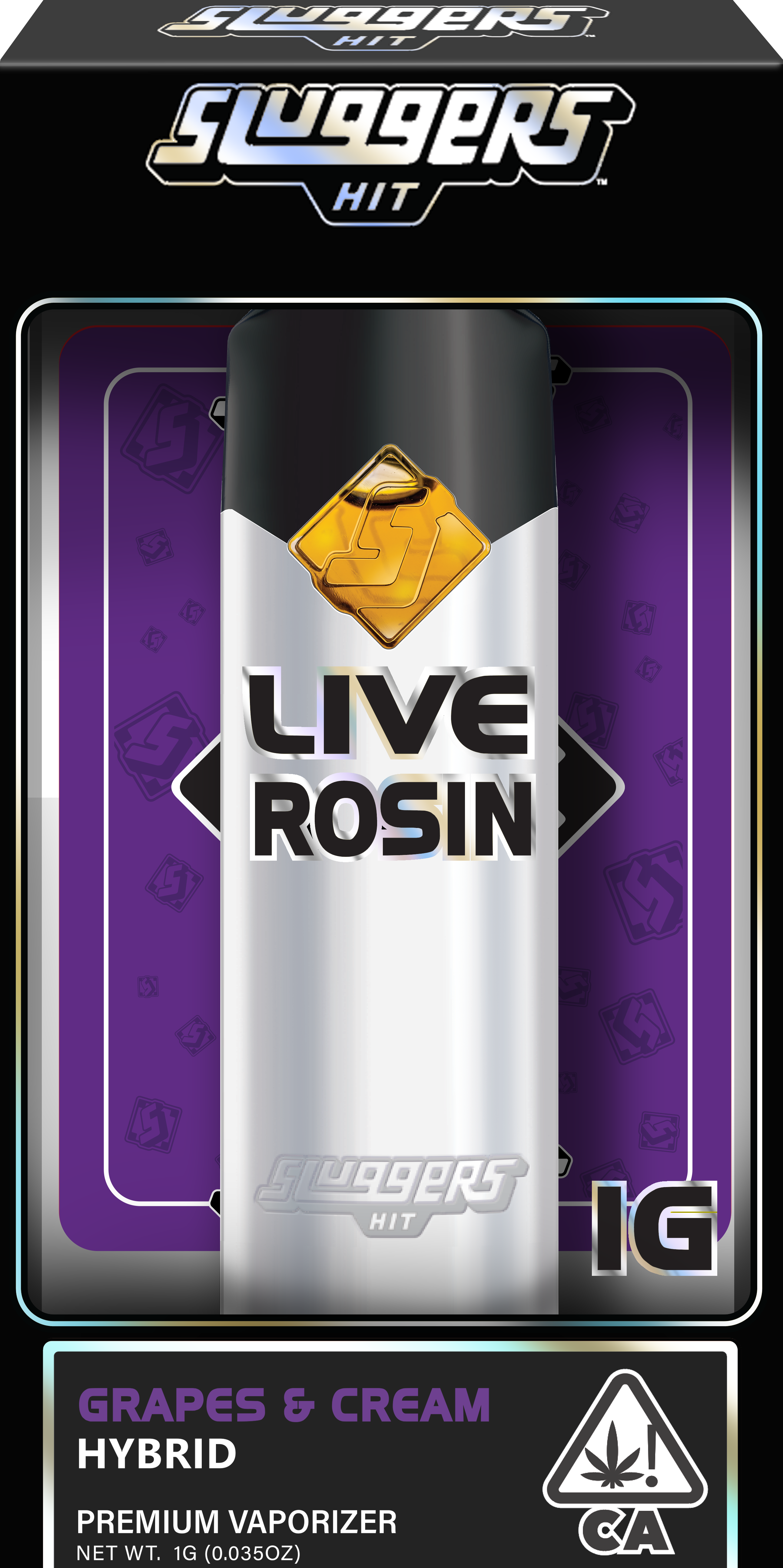 Grapes & Cream 1g Rosin Vape Hybrid