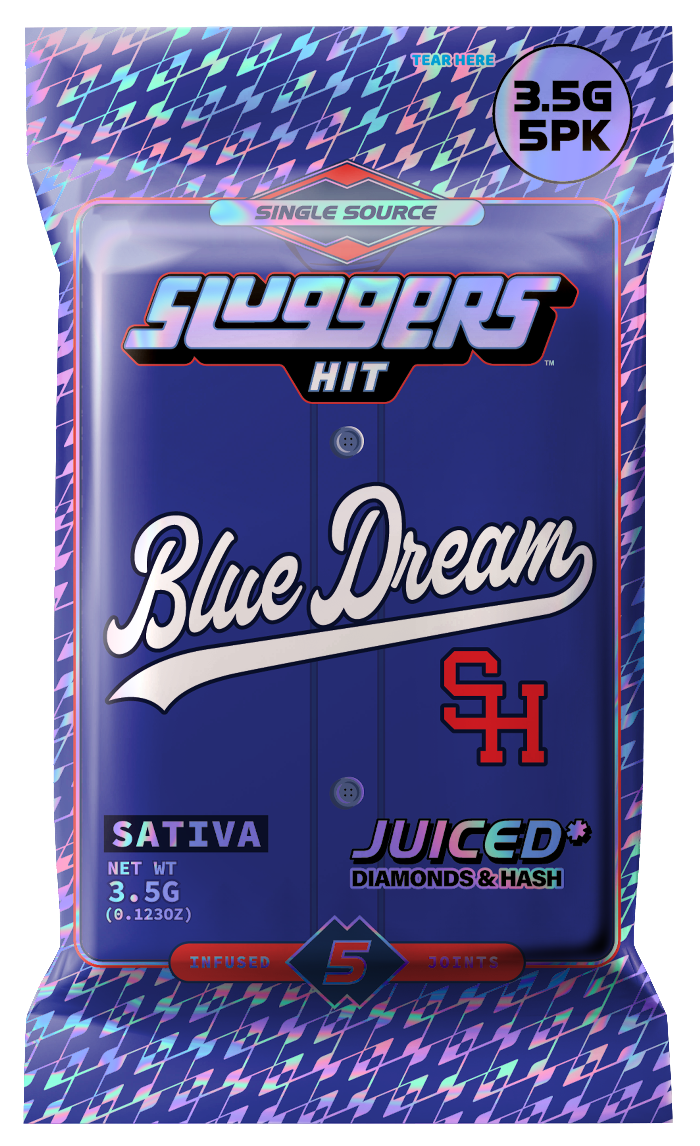 Sluggers x Eaze Blue Dream Sativa JUICED* 5pk