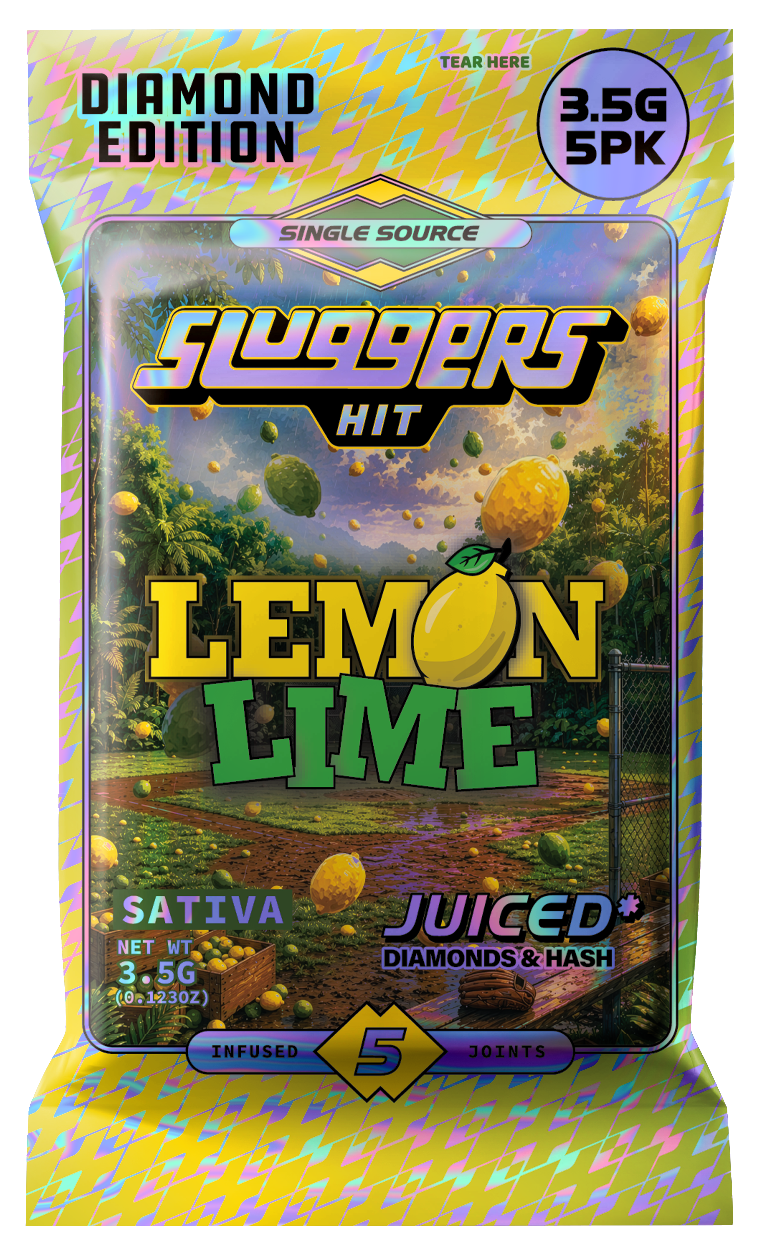 Lemon Lime Sativa JUICED* Diamond Edition 5PK