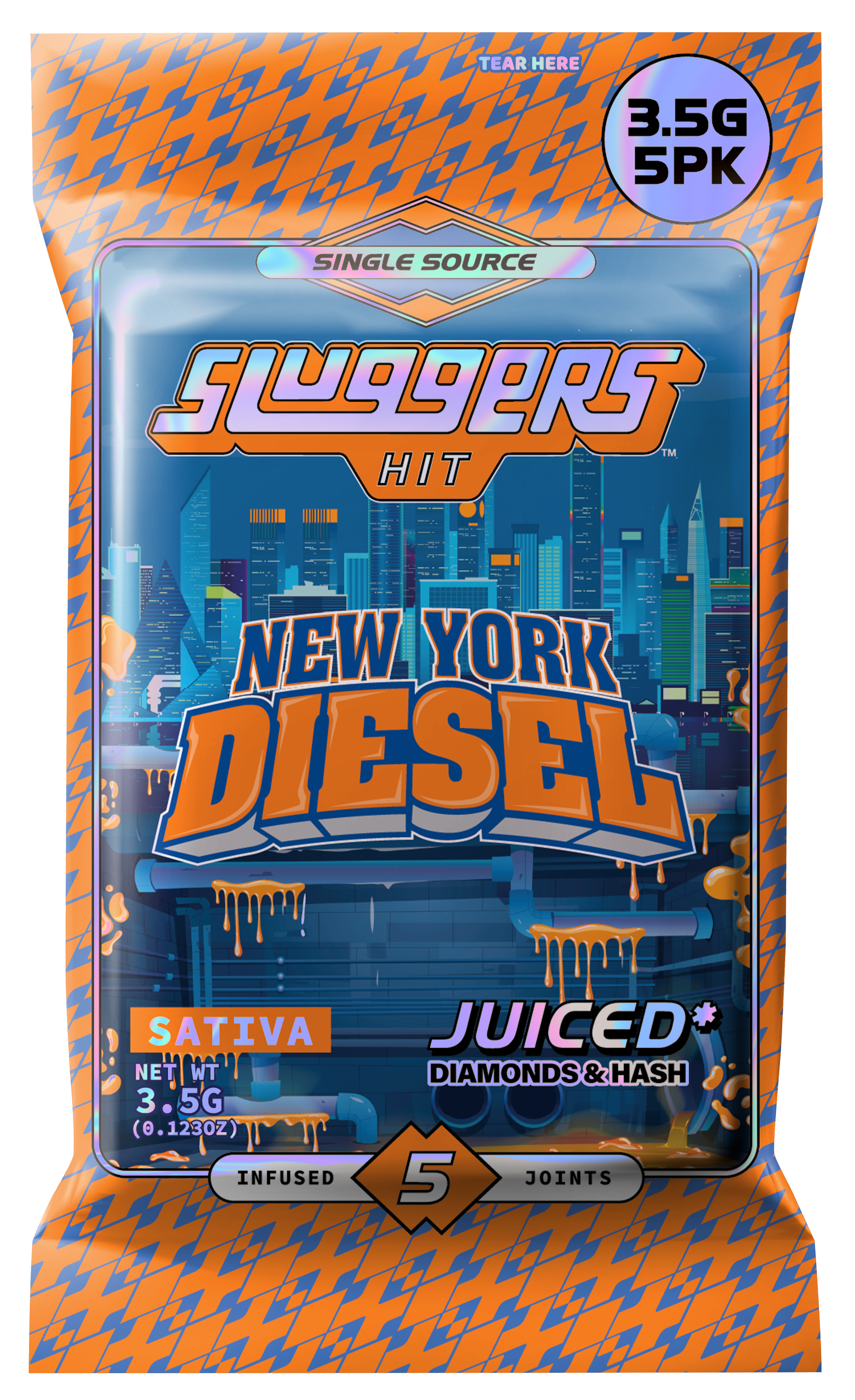 NYC Diesel Sativa Juiced 5pk