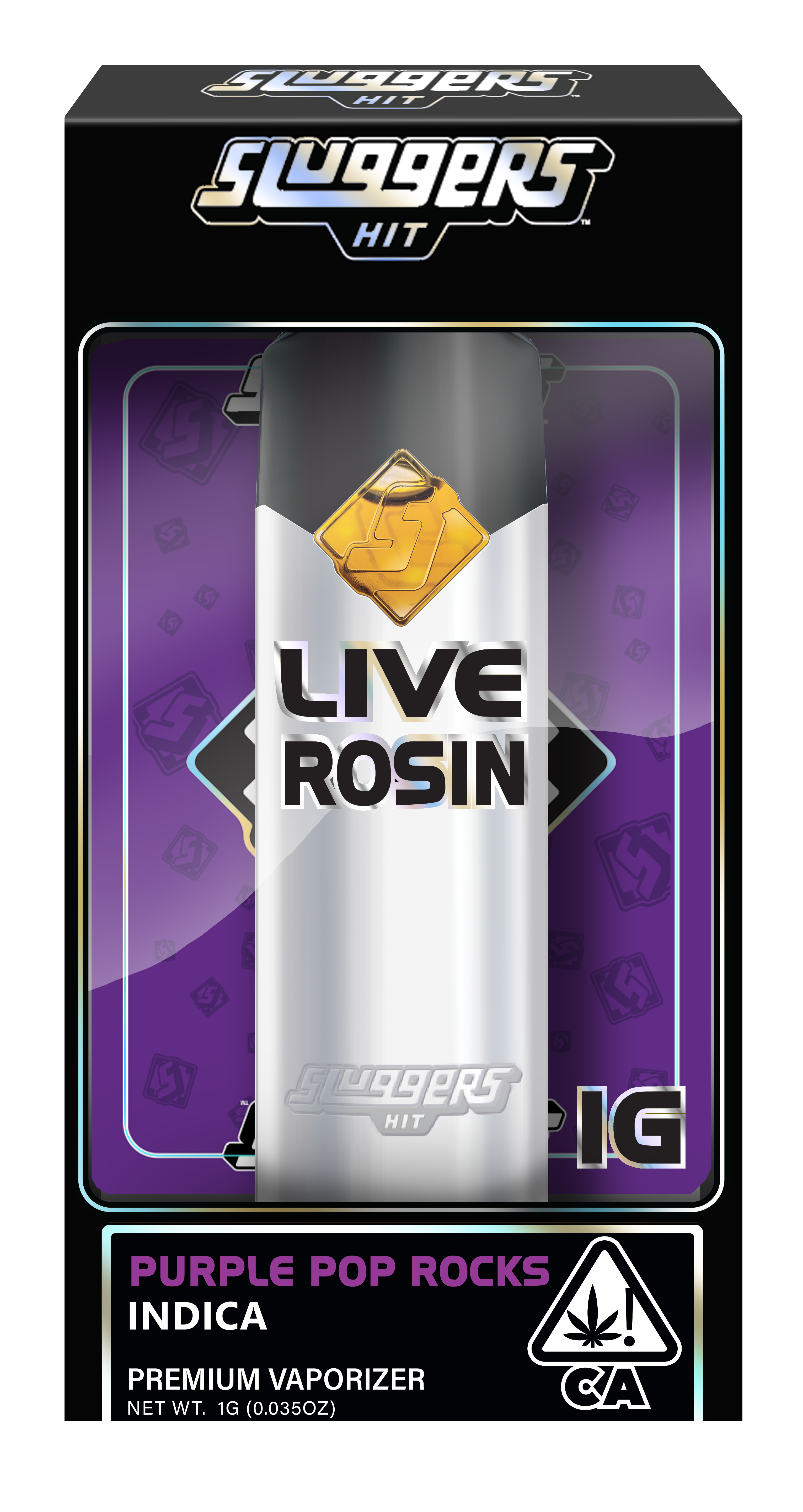 Purple Pop Rocks Indica 1g Rosin Vape