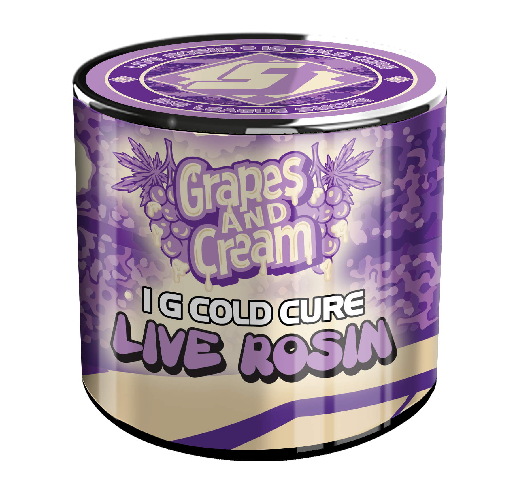Live Rosin 1g Grapes & Cream