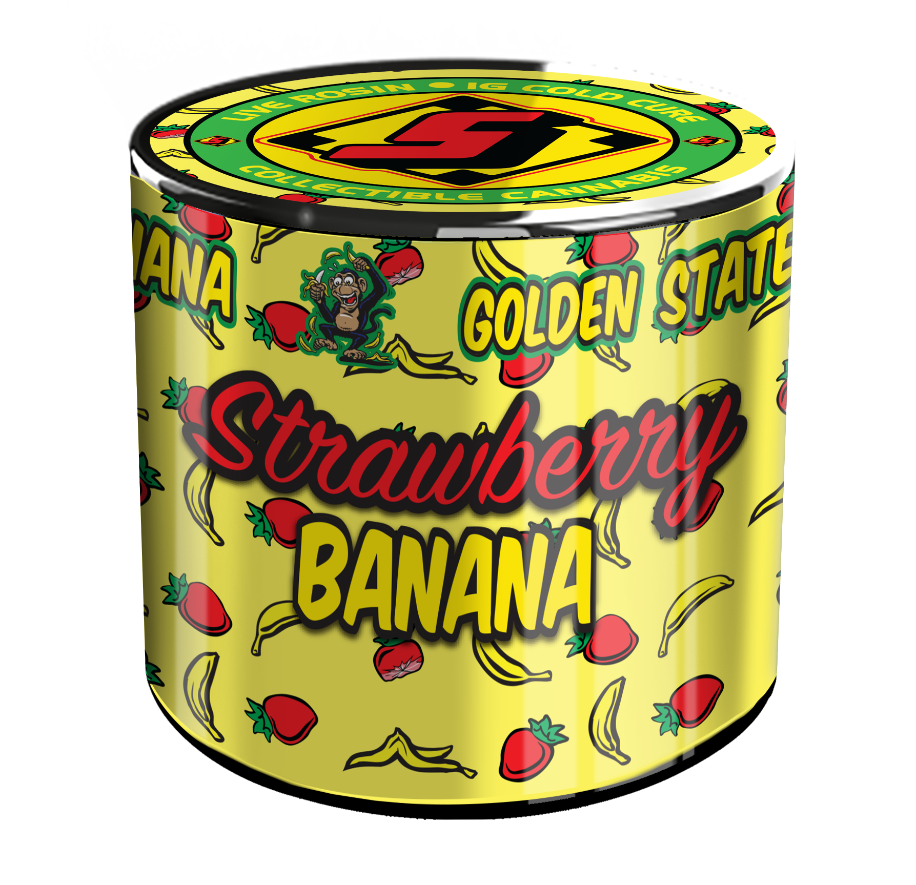 Sluggers - Packaged Concentrate - 1g - Live Rosin - Strawberry Banana - V2