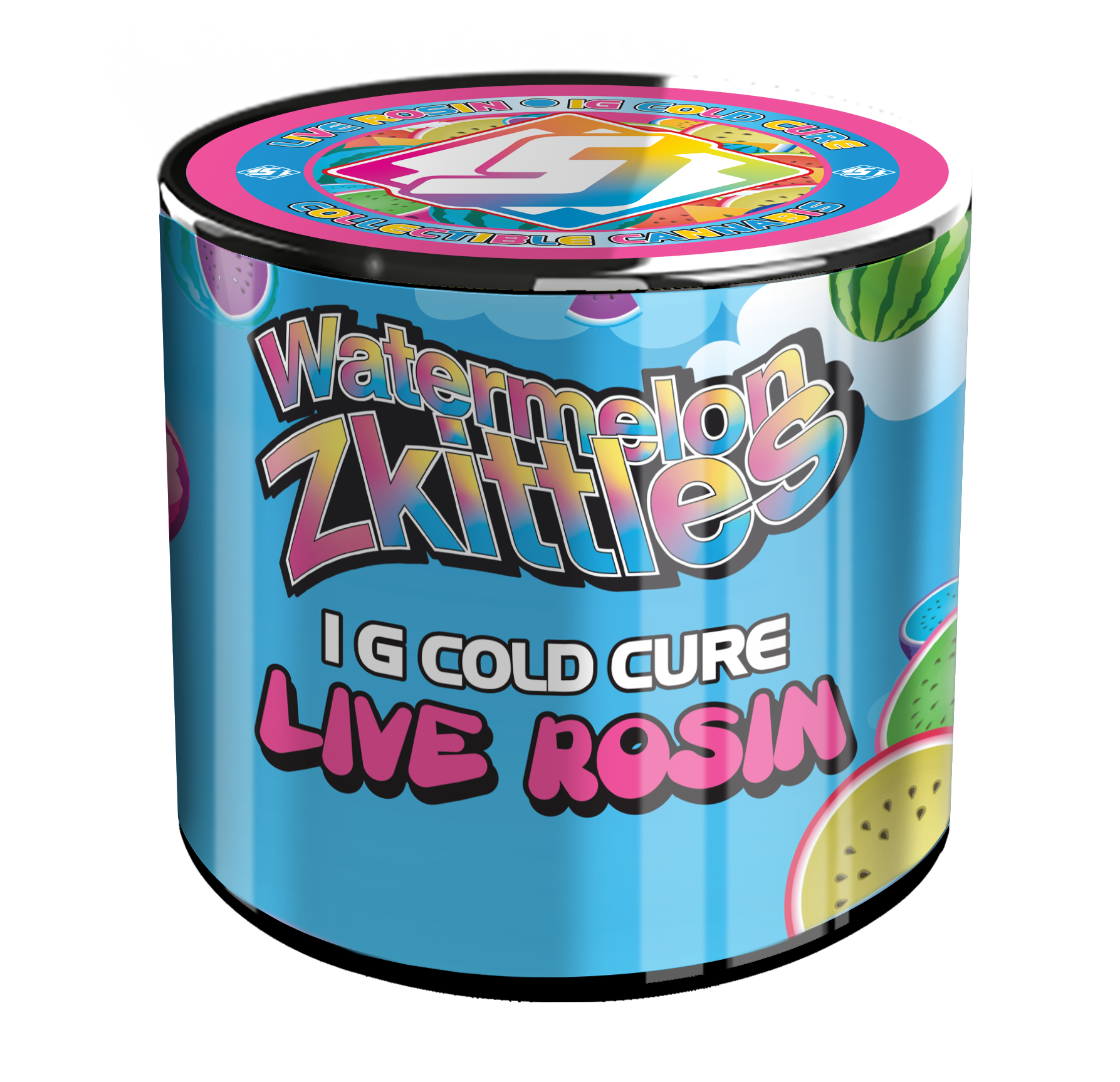 Sluggers - Packaged Concentrate - 1g - Live Rosin - Watermelon Zkittlez - V2