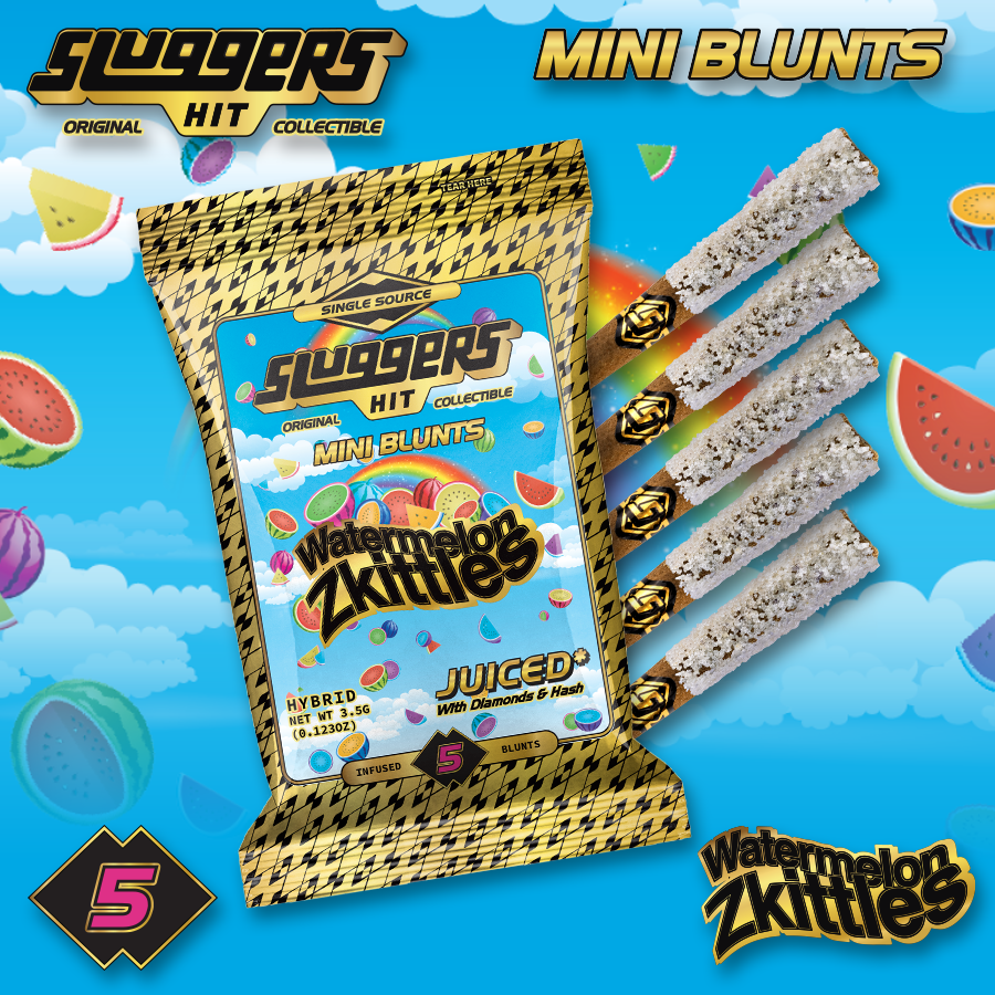 Mini Blunt 0.7g 5 Pack Watermelon Zkittles Hybrid
