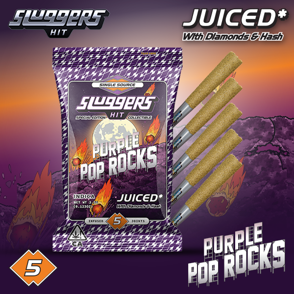Juiced 5pk PURLE POP ROCKS Indica
