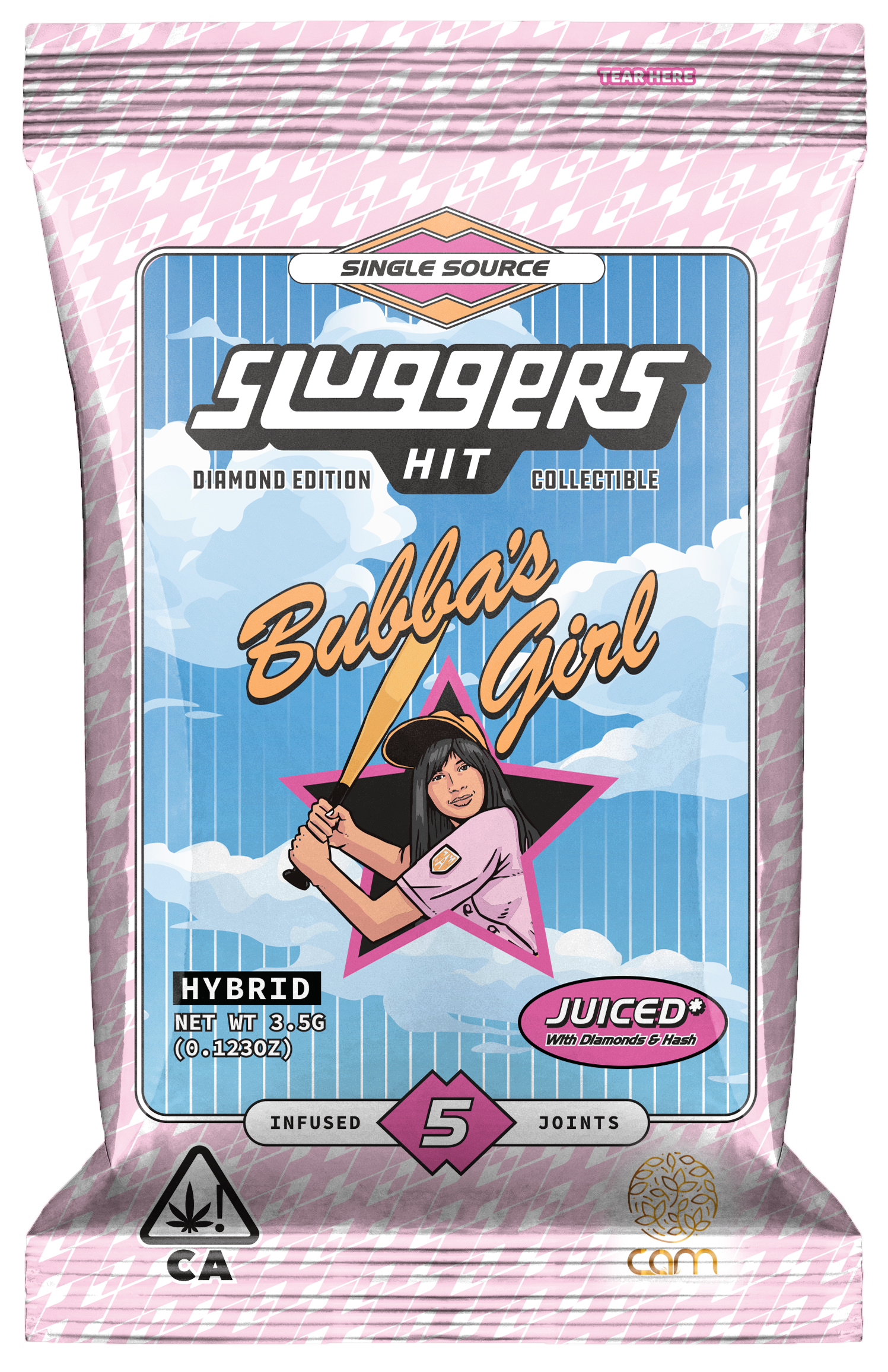 Sluggers - Infused Preroll - 0.7g 5pk - Bubba's Girl