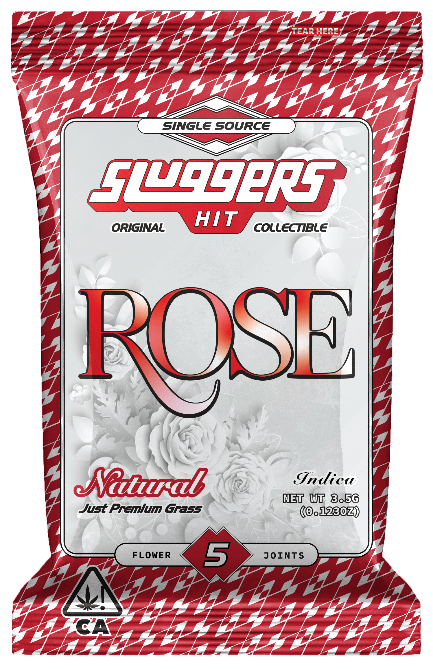 Sluggers - Preroll - 0.7g 5pk - Naturals - Rose