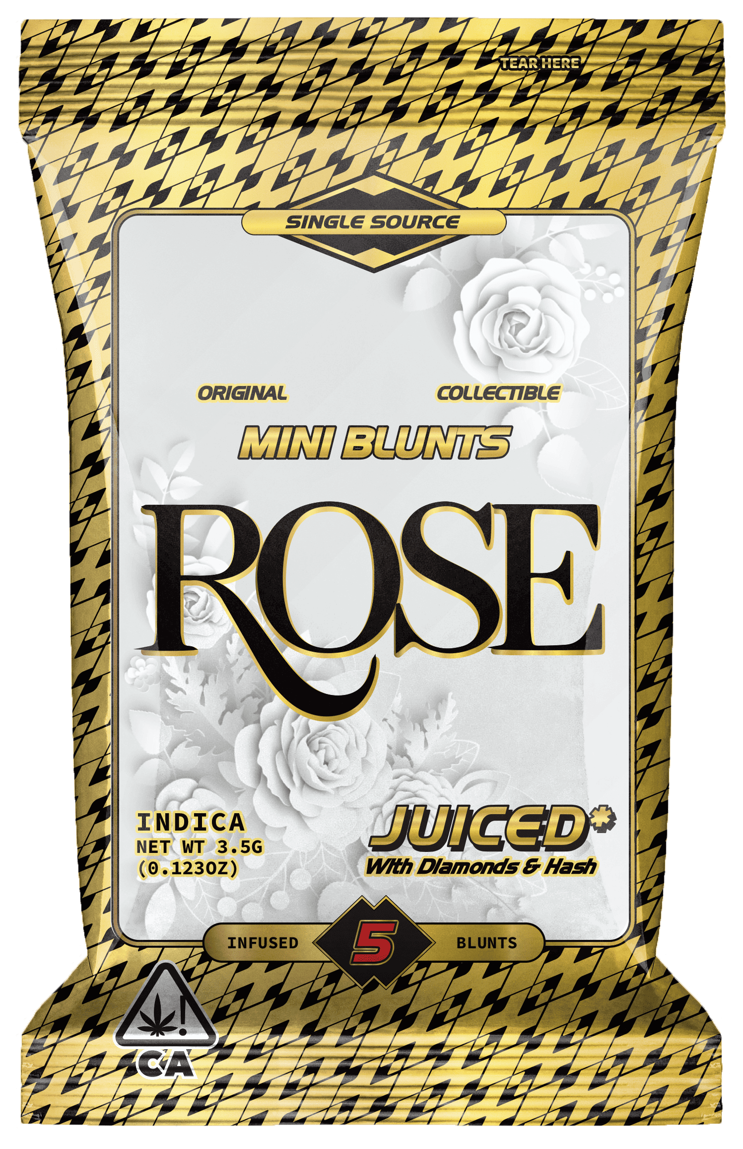 Rose Indica Mini Blunts 5pk