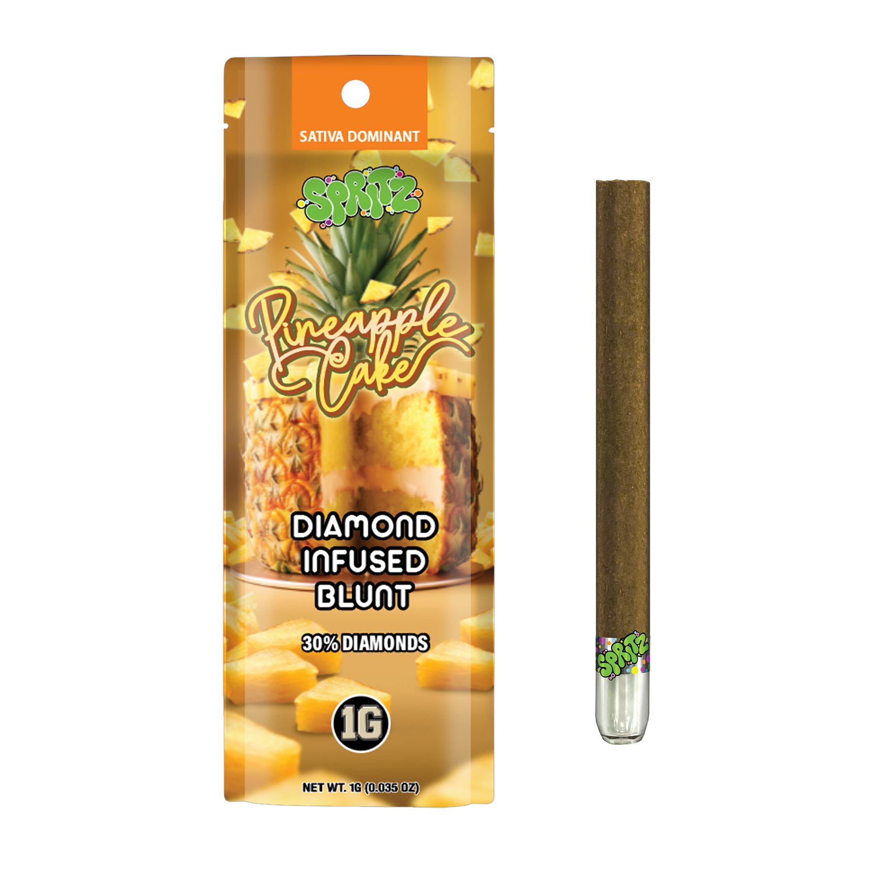 Spritz Pineapple Cake Sativa 1g Infused Blunt