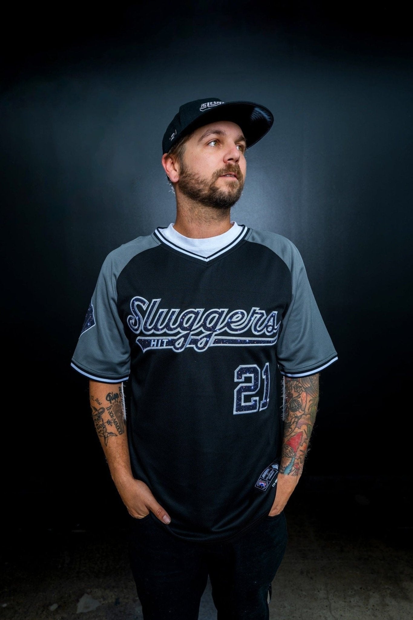 Blackout Galaxy Baseball Jersey