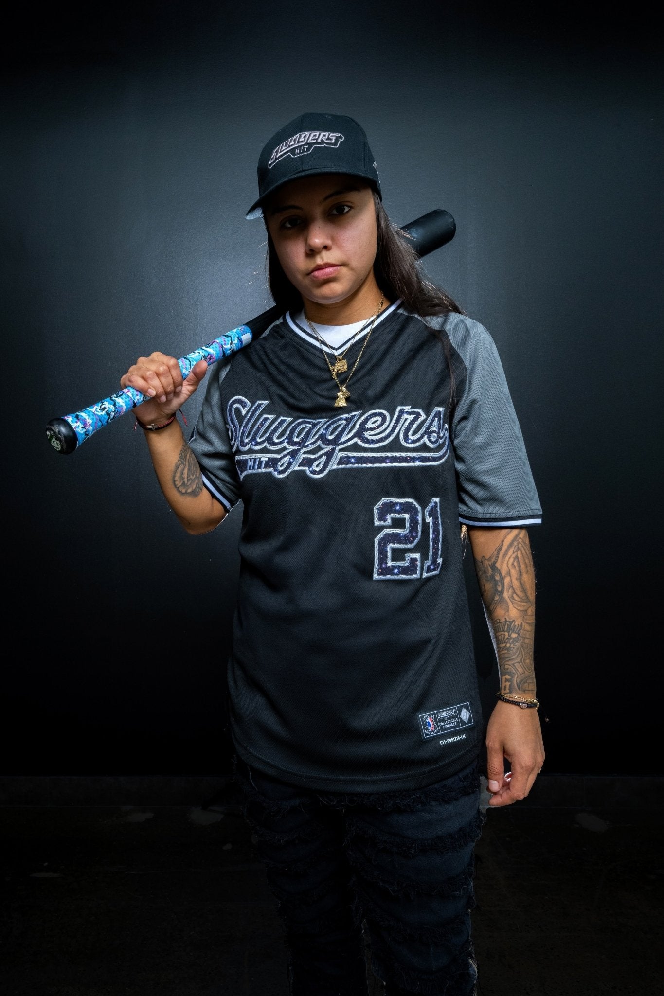 Blackout Galaxy Baseball Jersey