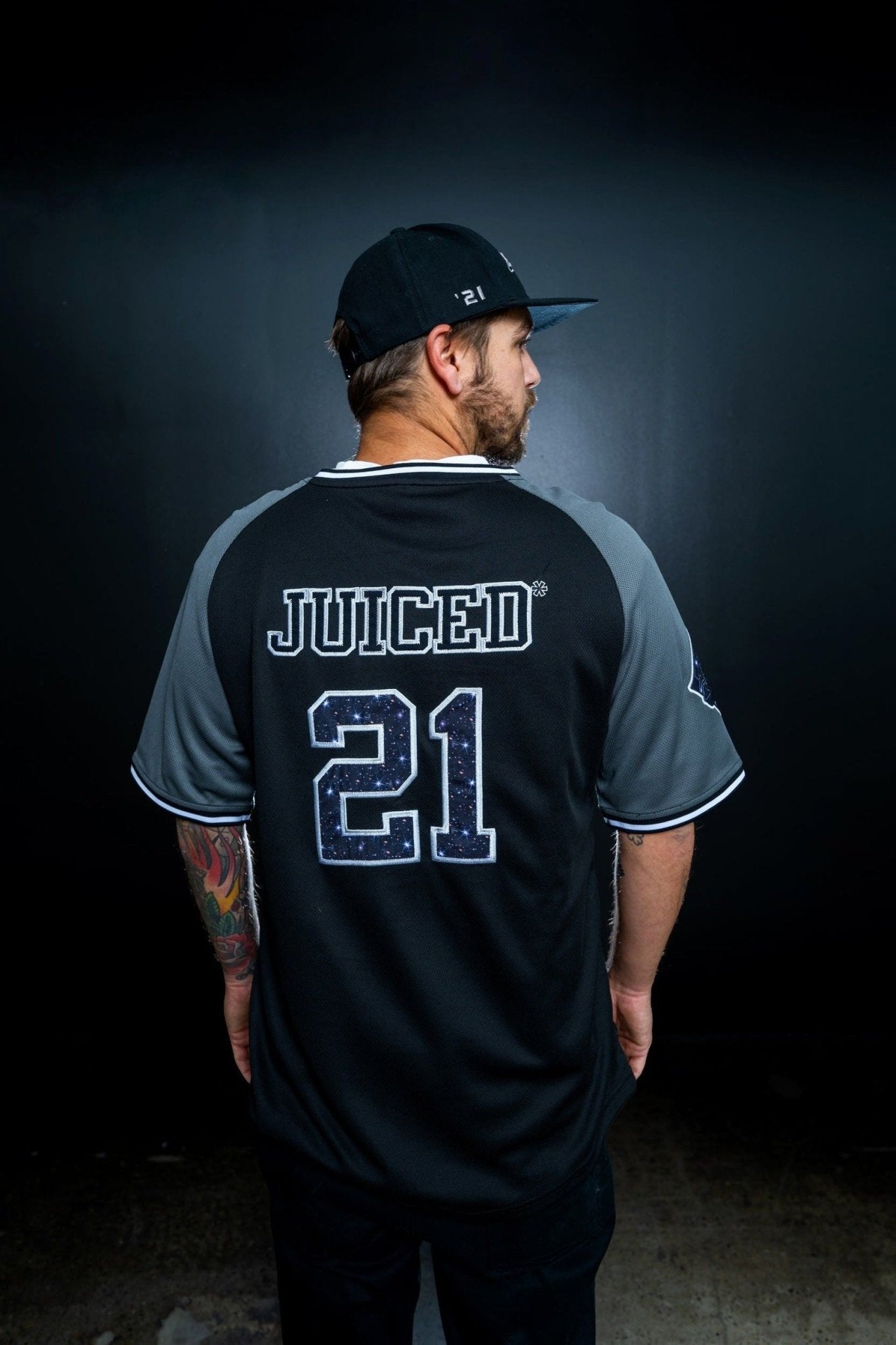 Blackout Galaxy Baseball Jersey