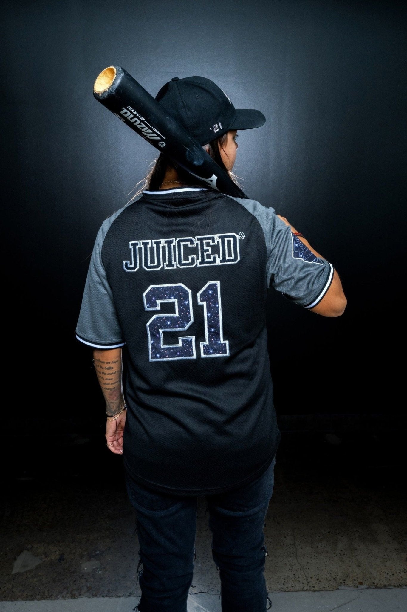 Blackout Galaxy Baseball Jersey