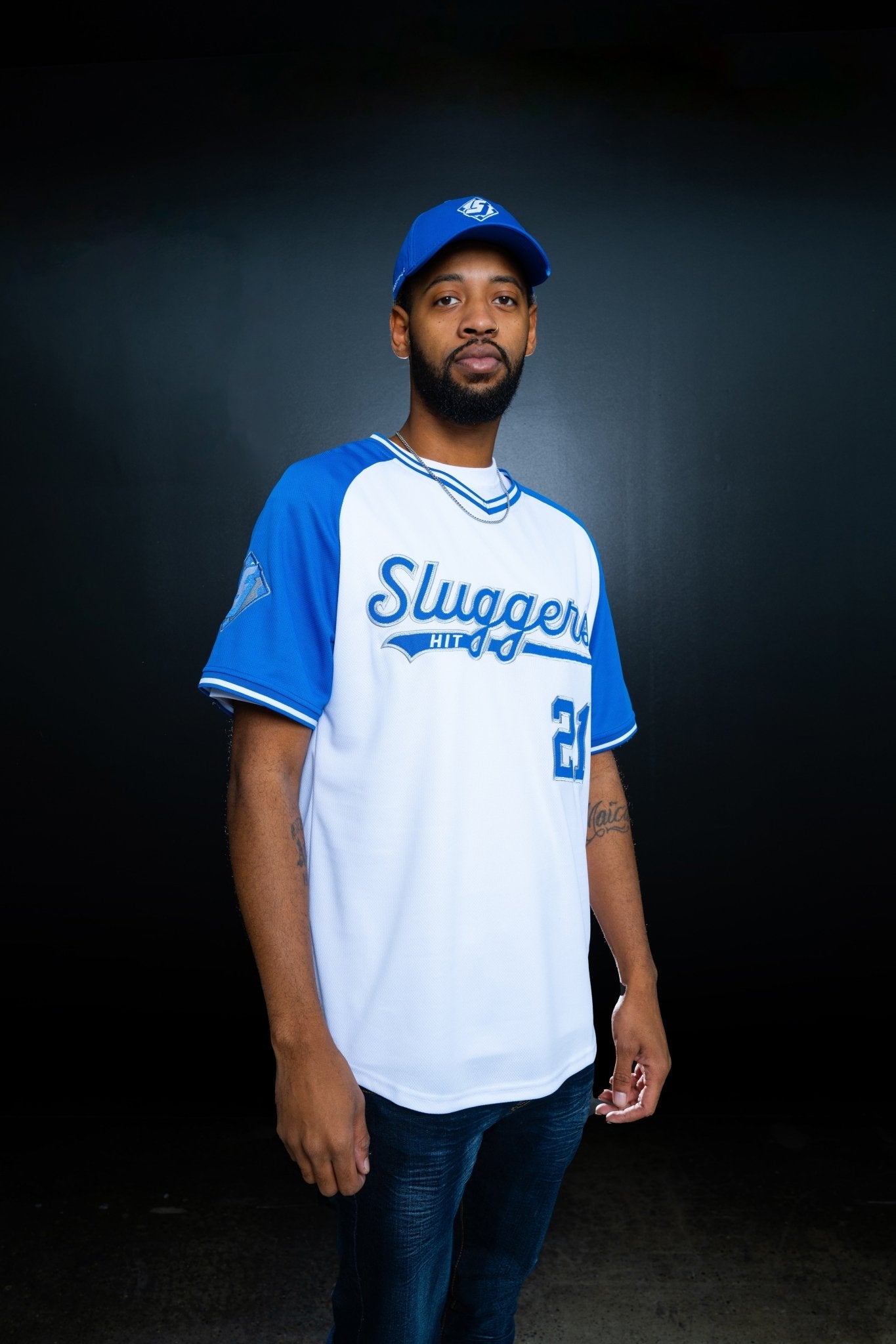 LA Champion Blue Baseball Jersey